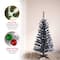 4ft. Pre-Lit Tinsel Artificial Christmas Tree, Clear Lights